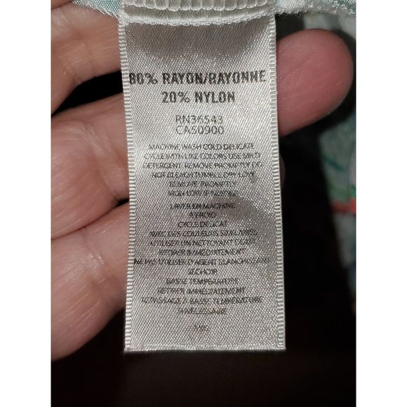 VanHuesen Women's Floral Print Button Up Blouse Long Sleeves Size XL - Picture 7 of 14